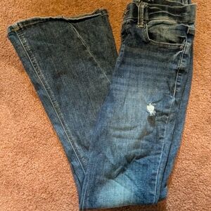 Maurices Blue Flare Wide Leg Jeans